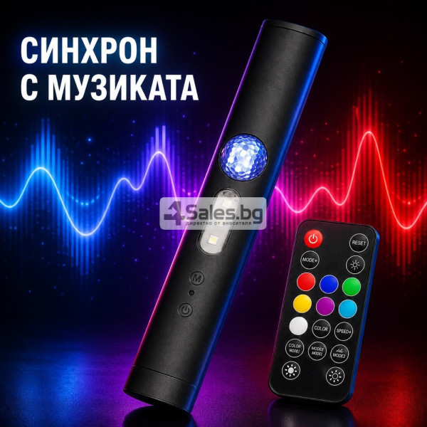 Безжично LED амбиентно осветление за автомобил