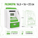 Интерактивна детска касичка банкомат с карта и PIN, зелена 6