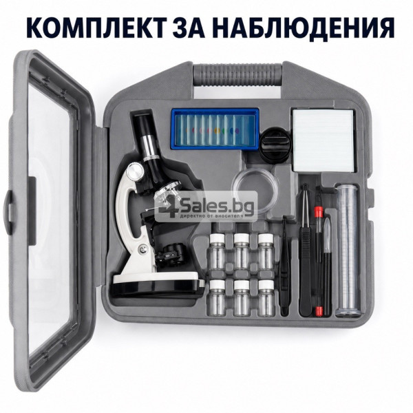 Оптичен микроскоп с лабораторен комплект 4