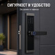 Смарт електронна брава за врата с код, отпечатък, карта и Bluetooth 2