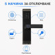 Смарт електронна брава за врата с код, отпечатък, карта и Bluetooth 3