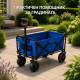 Сгъваема синя градинска транспортна количка GardenLine 116 × 54 × 90 см 8