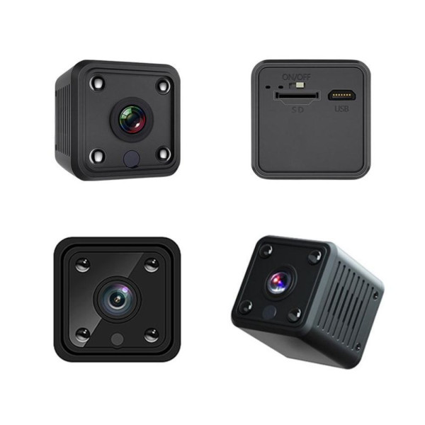 Мини безжична Wi-Fi IP камера X6 Full HD 1080P с нощно виждане и детектор за движение 4