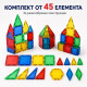 Магнитен 3D конструктор 45 елемента 4