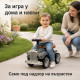 Детска ретро кола за яздене Baby Mix, сива 5
