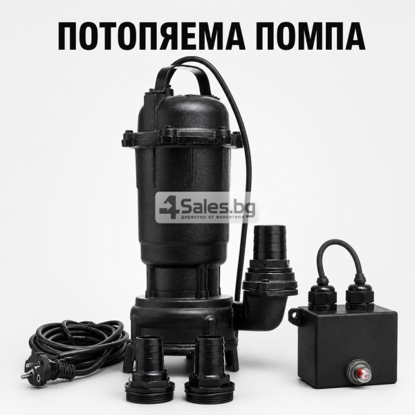 Потопяема помпа за вода 3200 W, 25 000 л/ч, с раздробител 2