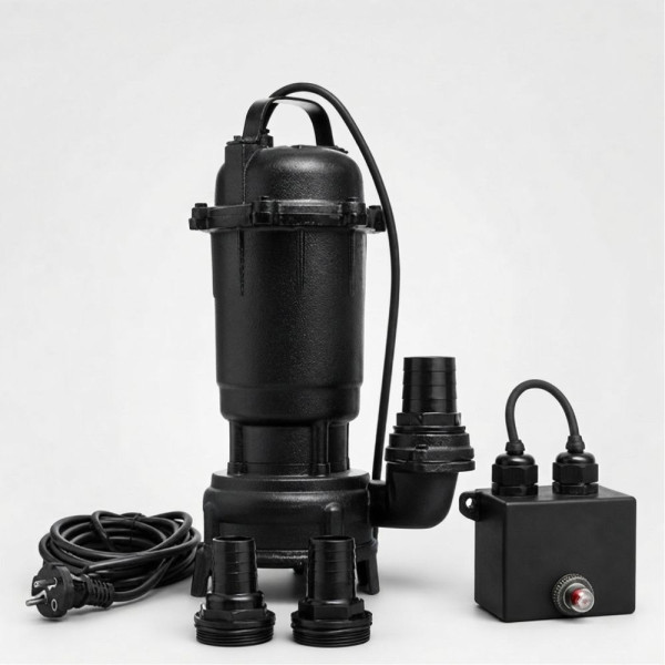 Потопяема помпа за вода 3200 W, 25 000 л/ч, с раздробител 1