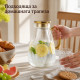 Стъклена кана DIAPOUR с метален филтър 5