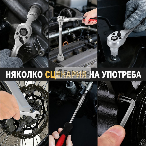 Комплект гедоре от 215 части - всичко под ръка в удобен куфар 4