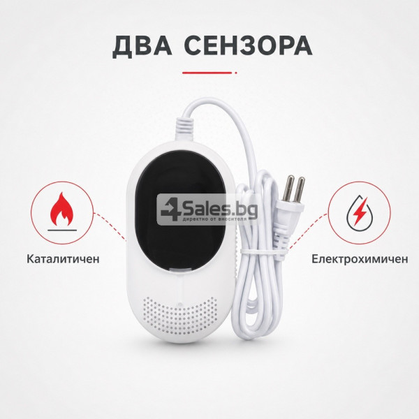 Датчик за газ, LPG и въглероден оксид 2 в 1