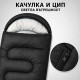 Туристически спален чувал 2 в 1 с качулка, 210 × 75 см 10