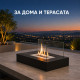 Настолна био камина с истински пламък и защитни стъкла – без комин, 35 см 8