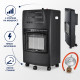 Сгъваем газов отоплител 4200W с 3 степени, керамичен нагревател и колелца 2