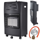 Сгъваем газов отоплител 4200W с 3 степени, керамичен нагревател и колелца 9