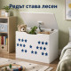 Дървен детски сандък за играчки 5