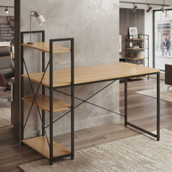 ️ Компютърно бюро с двустранен стелаж 120 × 60 см