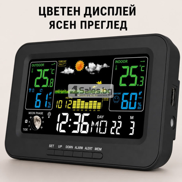️ Безжична метеостанция MalTec Daily1000M с външен датчик