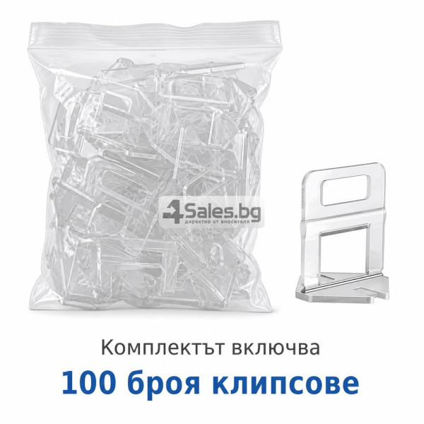 Клипсове за нивелиране на плочки 1 mm – 100 броя