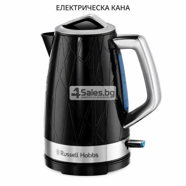 Електрическа кана Russell Hobbs Structure, 1,7 л, 2400 W, черна