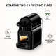 Черна капсулна кафемашина DeLonghi Inissia 3