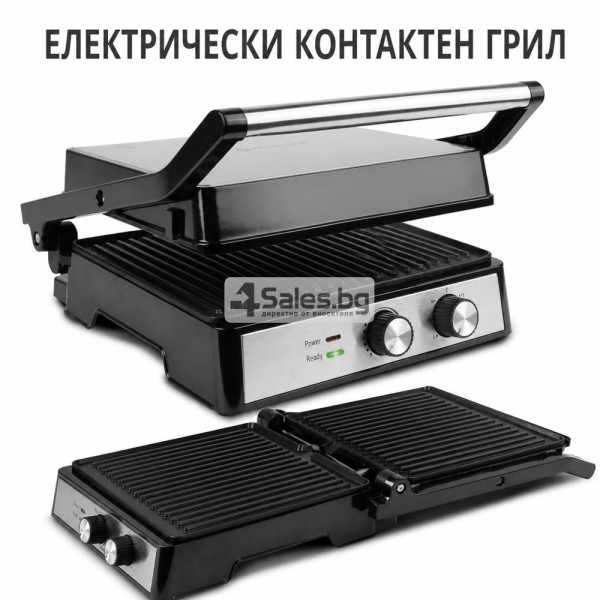 Електрически контактен грил с отваряне на 180°
