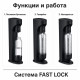 Черен сатуратор за газирана вода с бутилка 1,1 л 4