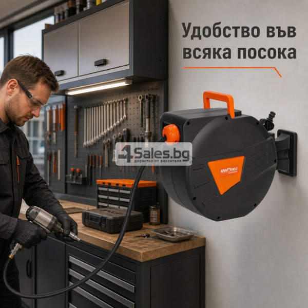 Автоматична макара за пневматичен маркуч 10 м 5
