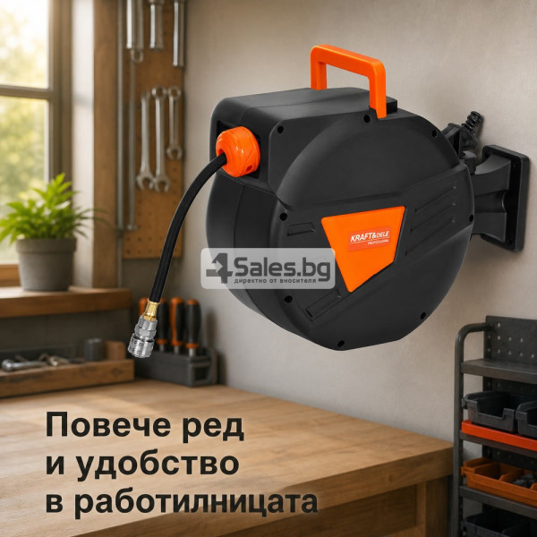Автоматична макара за пневматичен маркуч 10 м 9