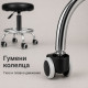 Регулируема фризьорска табуретка с опора за крака и колелца 8
