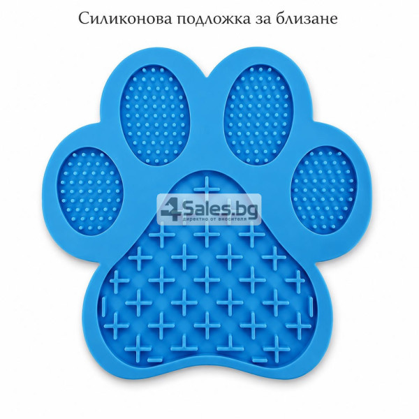 Силиконова подложка за бавно хранене и близане за кучета, 18×18 см 1