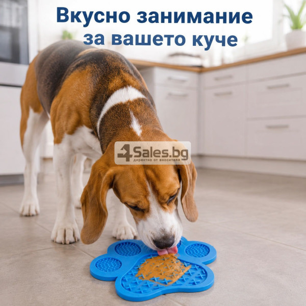 Силиконова подложка за бавно хранене и близане за кучета, 18×18 см