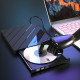 Външно CD/DVD записващо устройство 7 в 1 с USB-A, USB-C, USB хъб и четец за карти 9