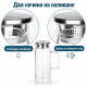 Стъклена кана 1,5 л от боросиликатно стъкло с капак, цедка и уплътнение 4
