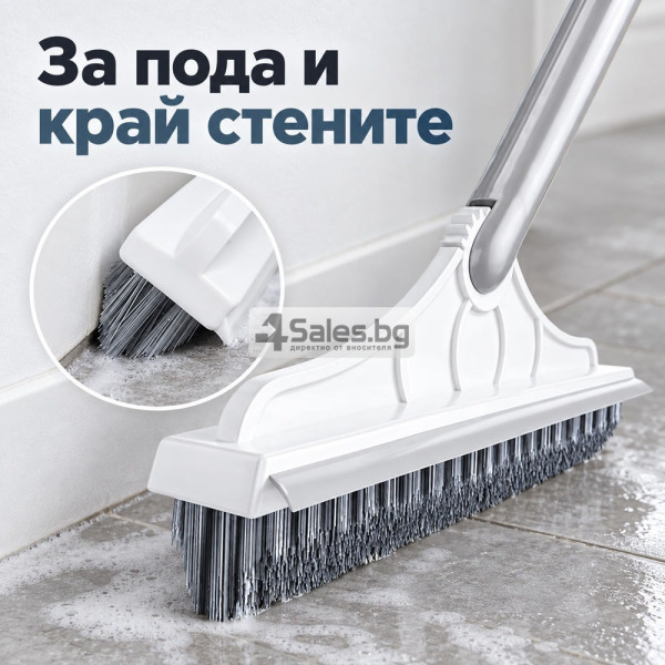 Четка за под с дълга дръжка и перо за вода 3