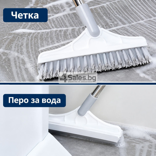Четка за под с дълга дръжка и перо за вода 4
