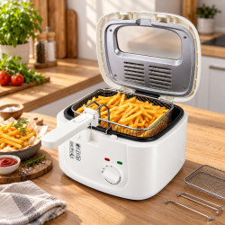 Електрически фритюрник 2,5 л, 1800 W с регулируема температура