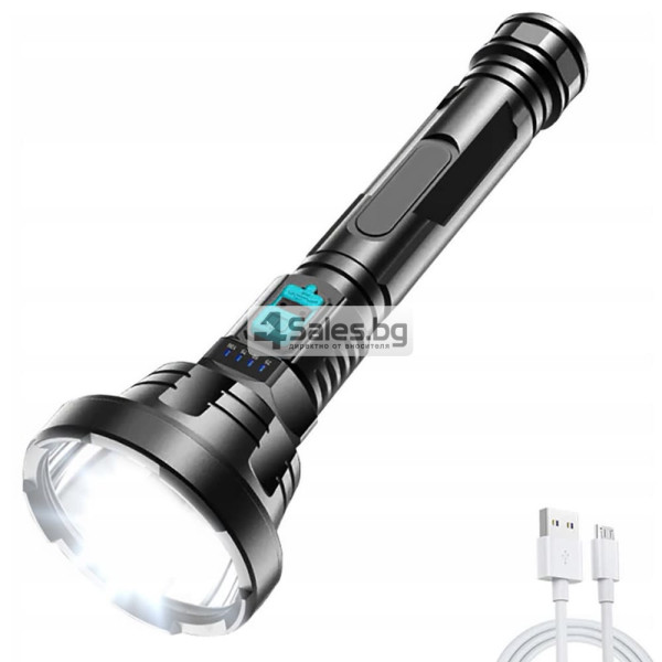 Тактически LED USB фенер 2