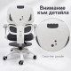 Детски ергономичен стол за бюро с поставка за крака, сив 7