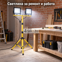 Двоен LED прожектор със стойка 100W