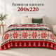 Коледно одеяло 200x220 см – Празничен дизайн в червено и зелено за уютна Коледа 7