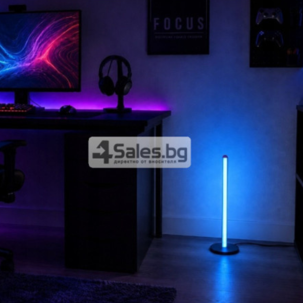 RGB LED подова лампа 50 см – 7 цвята, дистанционно управление и регулируема яркост 6