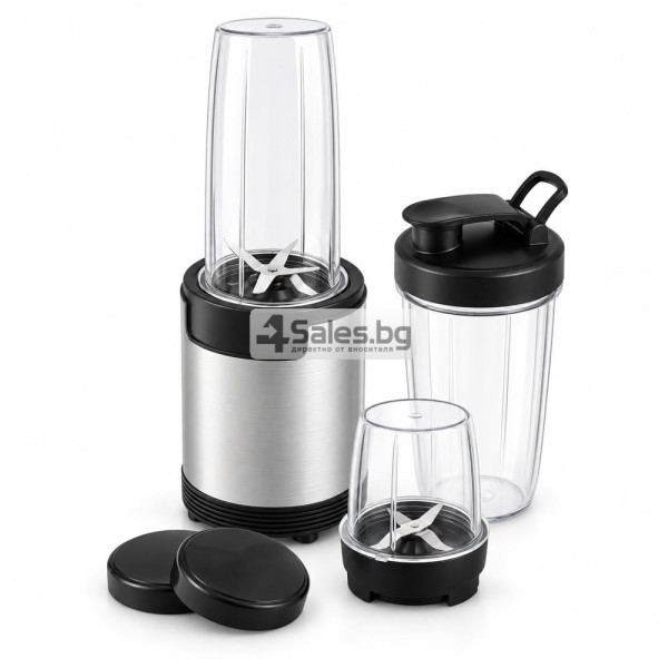 Нутриблендер 9 в 1, 900 W, 3 чаши, BPA-free Tritan и To-Go капак