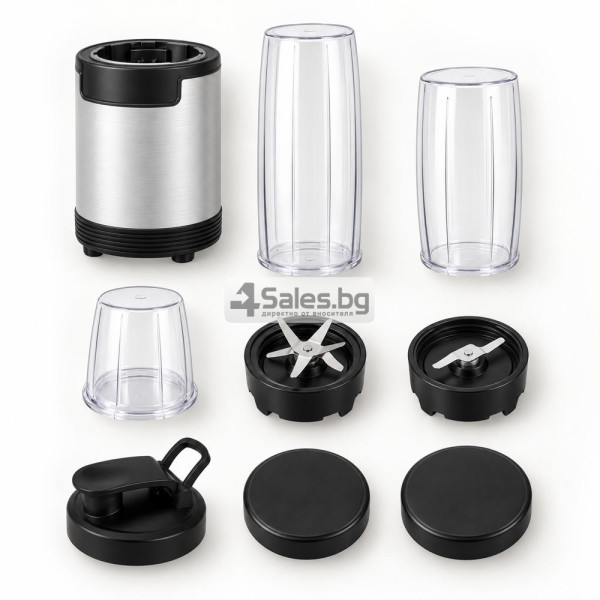 Нутриблендер 9 в 1, 900 W, 3 чаши, BPA-free Tritan и To-Go капак 6
