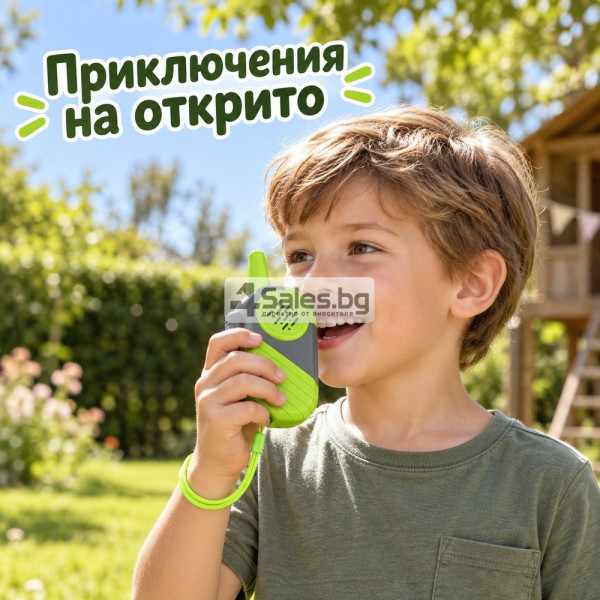 Детски уоки-токи комплект 2 бр. с голям обхват и връзки за китката 4