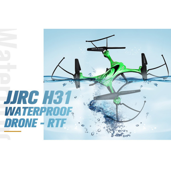 Дрон JJRC H31 с висока водоустойчивост, LED светлини и 360 градуса превъртане