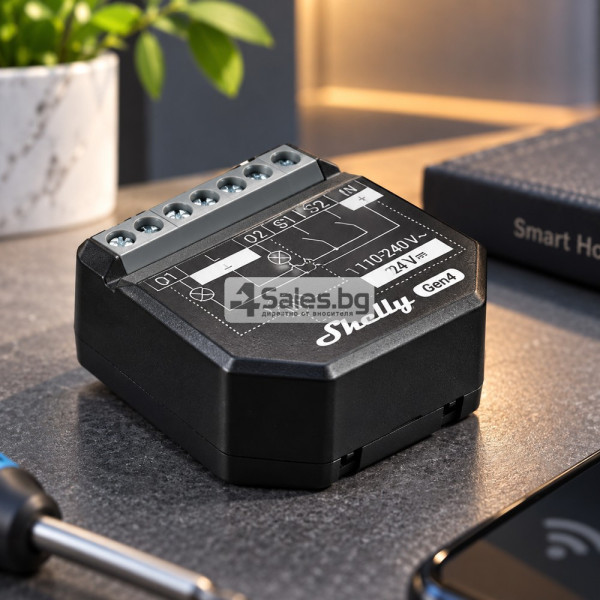 Смарт реле 2PM Gen4 – 2 канала, Wi-Fi, Zigbee, Matter и енергиен мониторинг