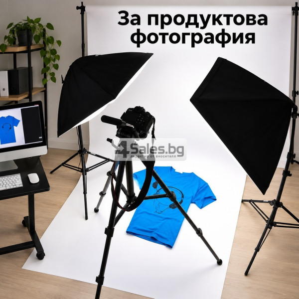 Фото комплект с два софтбокса 50x70 см 2