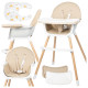 Детско столче за хранене с двойна табла и 5-точков колан 2