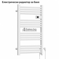 Електрически радиатор за баня 500W с термостат, дисплей, таймер и 16 нагревателни тръби, IP24