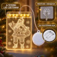 LED коледна декорация за прозорец с Дядо Коледа 4
